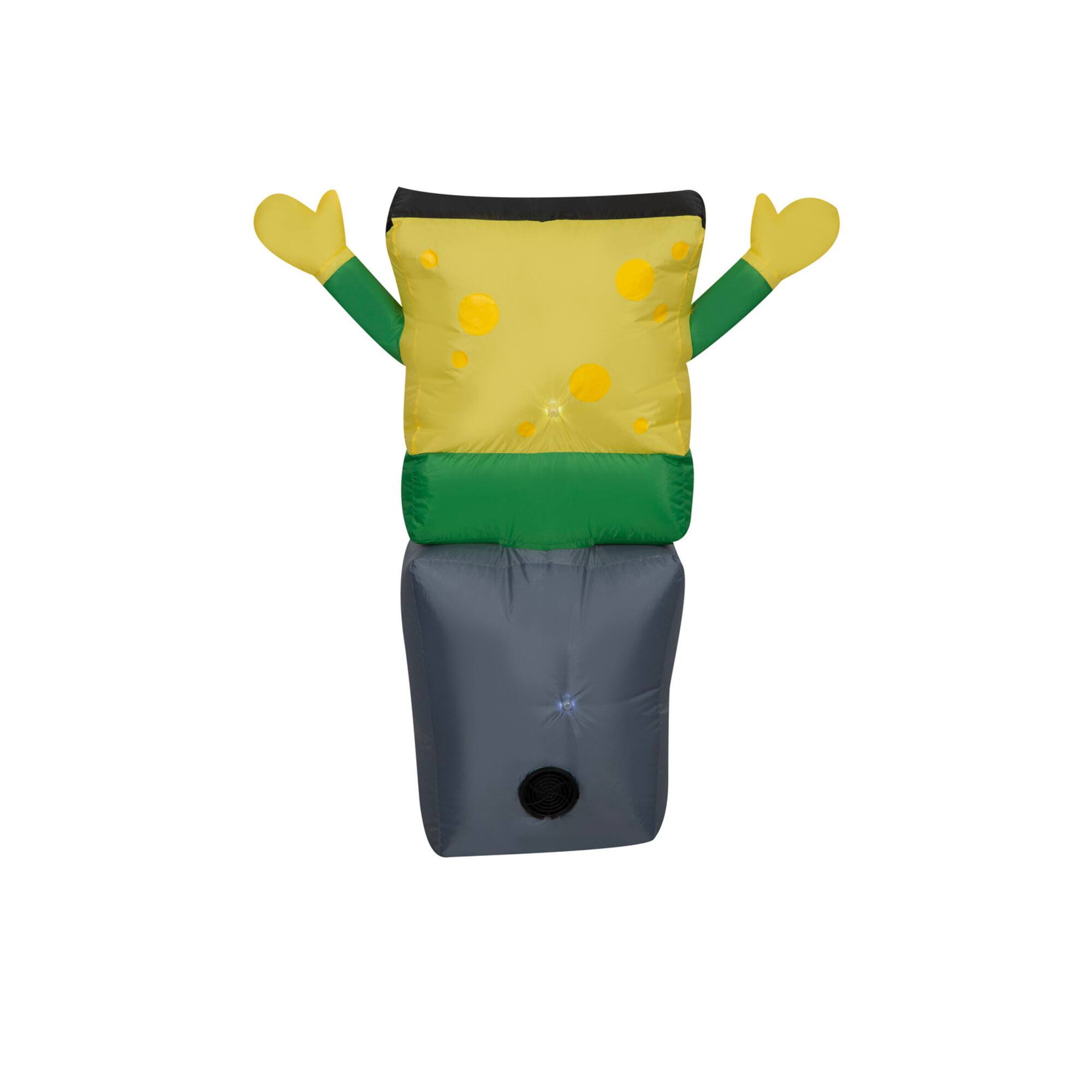 3ft. Airblown® Inflatable SpongeBob as Monster on Tombstone